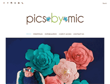 Tablet Screenshot of picsbymic.com